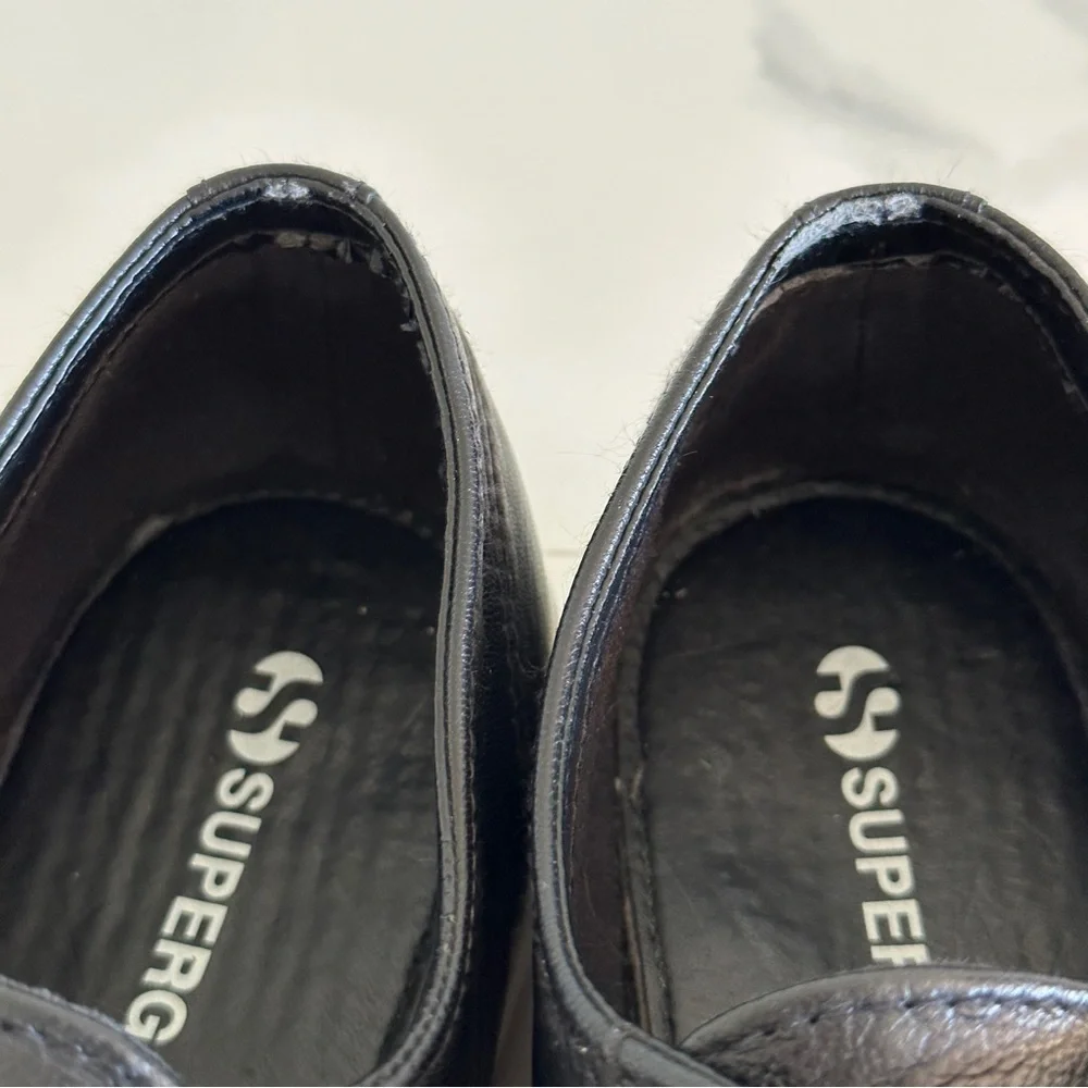 Superga Nappa Leather Platform Sneaker W9 /EU 40 style S00C790 minimalist